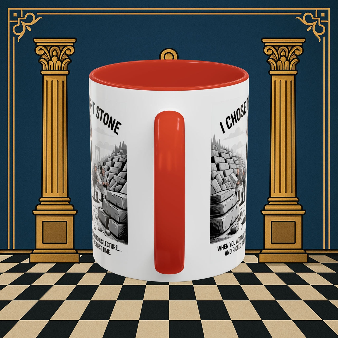 Premium Ready to Go Freemason Design | Stone Selection Success | Mark Masonry - Masonic Mugs