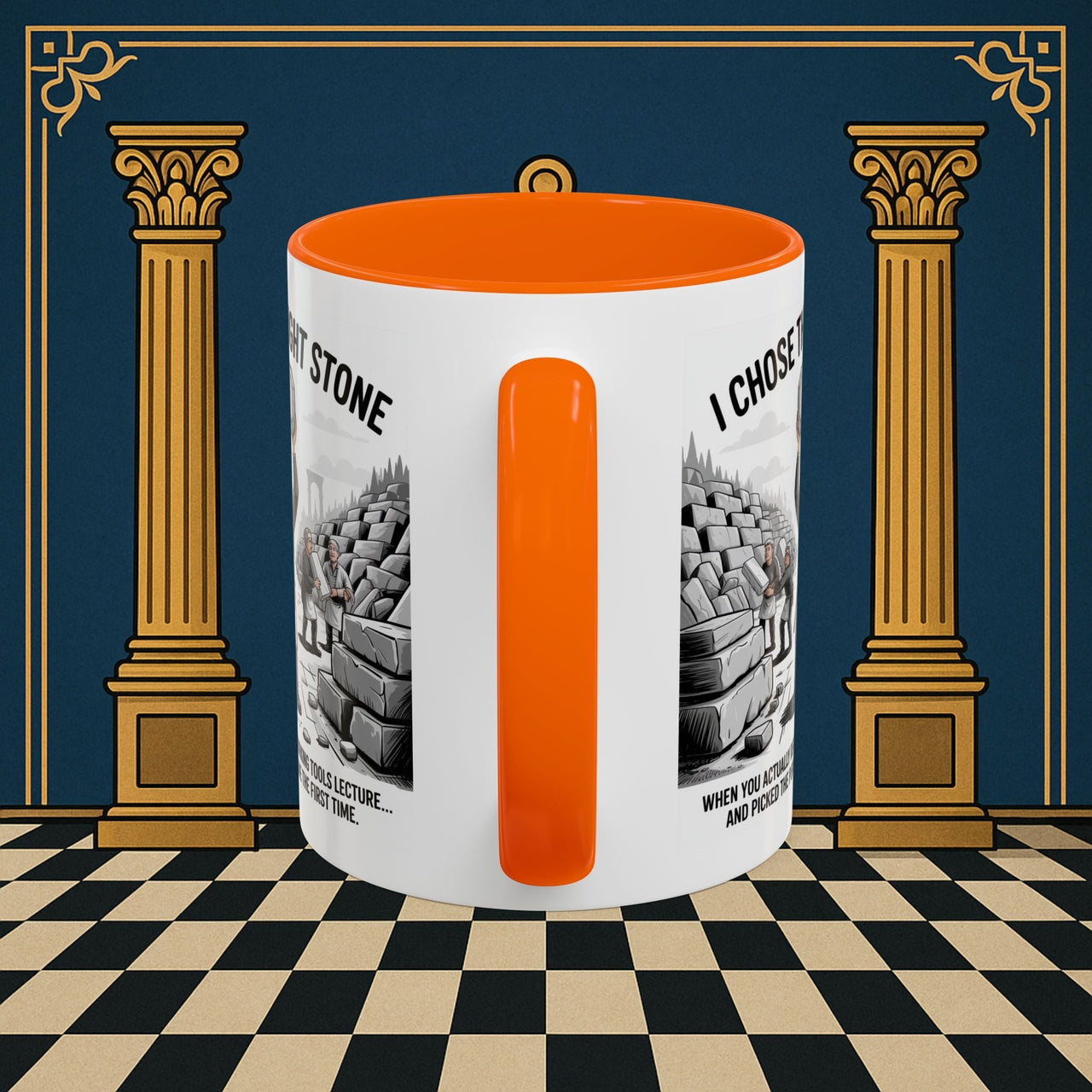 Premium Ready to Go Freemason Design | Stone Selection Success | Mark Masonry - Masonic Mugs