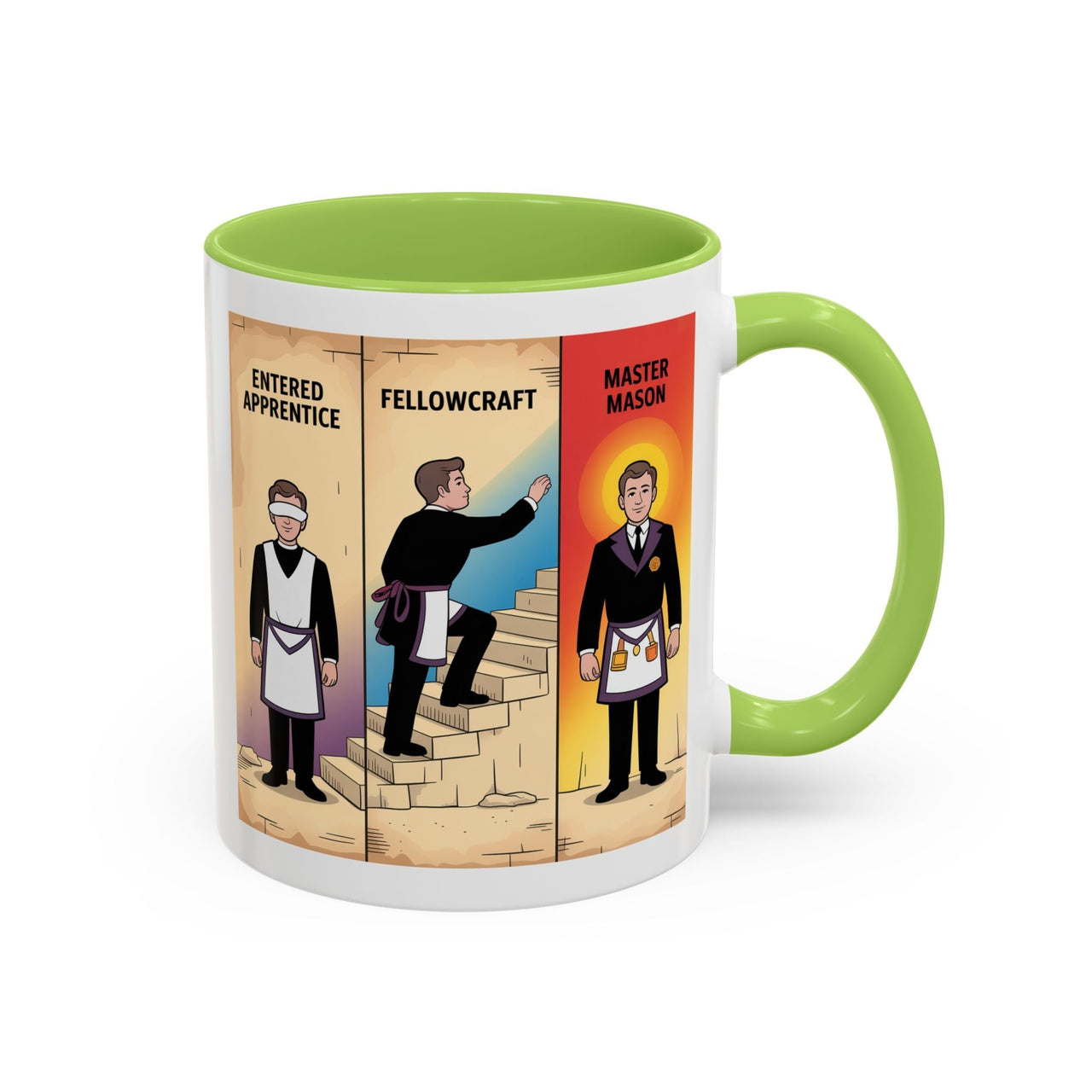 Premium Ready to Go Freemason Design | The Third Degree | Master Mason | Progression - Masonic Mugs