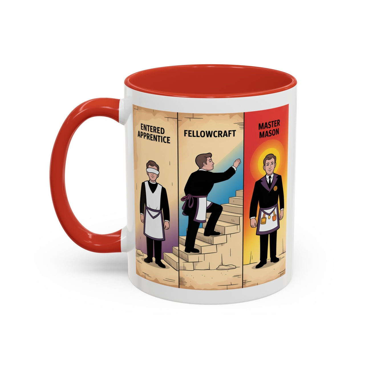 Premium Ready to Go Freemason Design | The Third Degree | Master Mason | Progression - Masonic Mugs