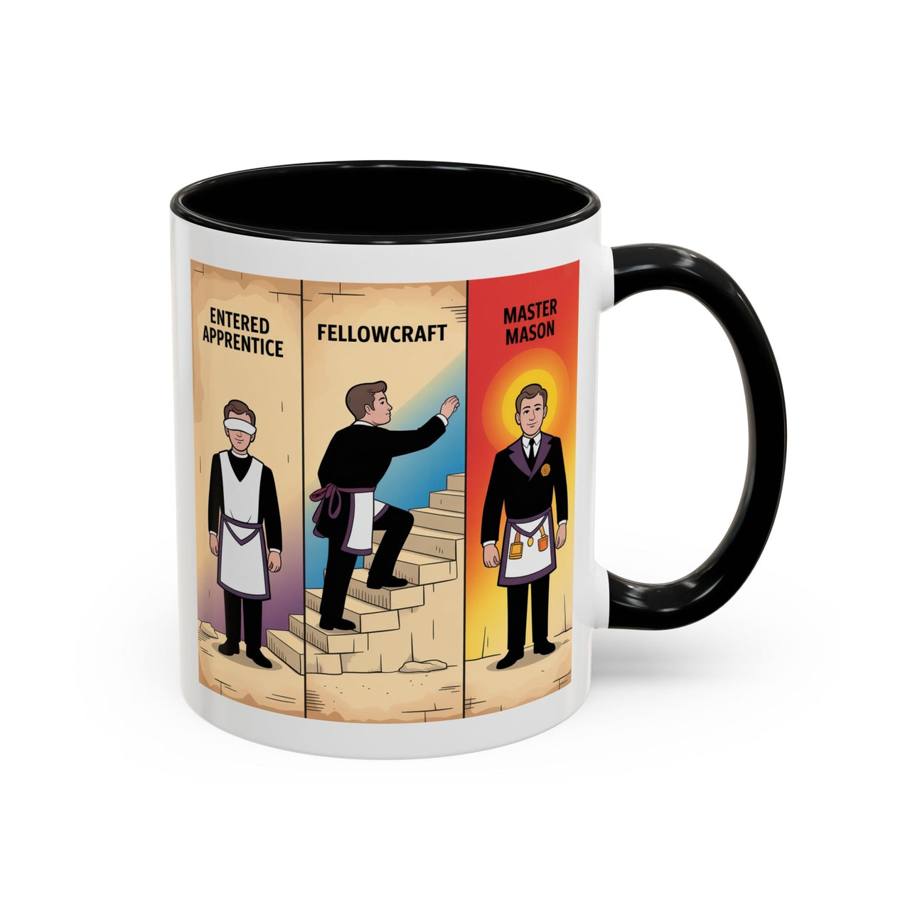 Premium Ready to Go Freemason Design | The Third Degree | Master Mason | Progression - Masonic Mugs