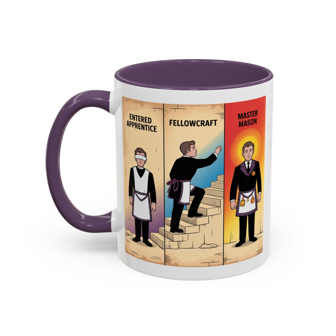 Premium Ready to Go Freemason Design | The Third Degree | Master Mason | Progression - Masonic Mugs