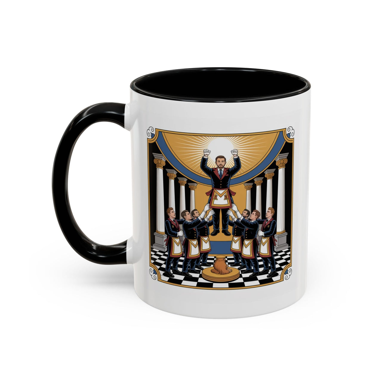 Premium Ready to Go Freemason Design | The Third Degree | Master Mason | Raised - Masonic Mugs