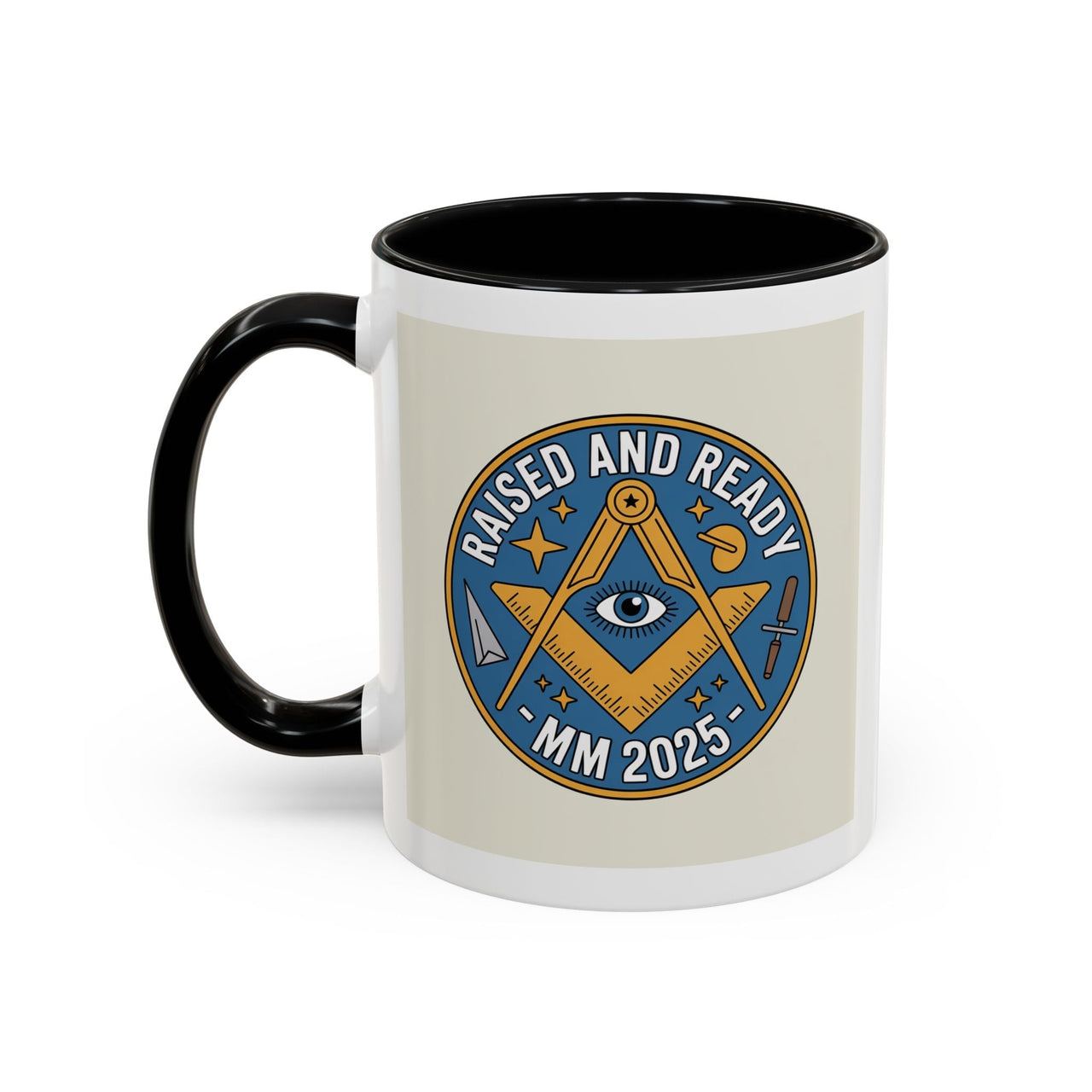 Premium Ready to Go Freemason Design | The Third Degree | Master Mason | Raised and Ready 2025 - Masonic Mugs