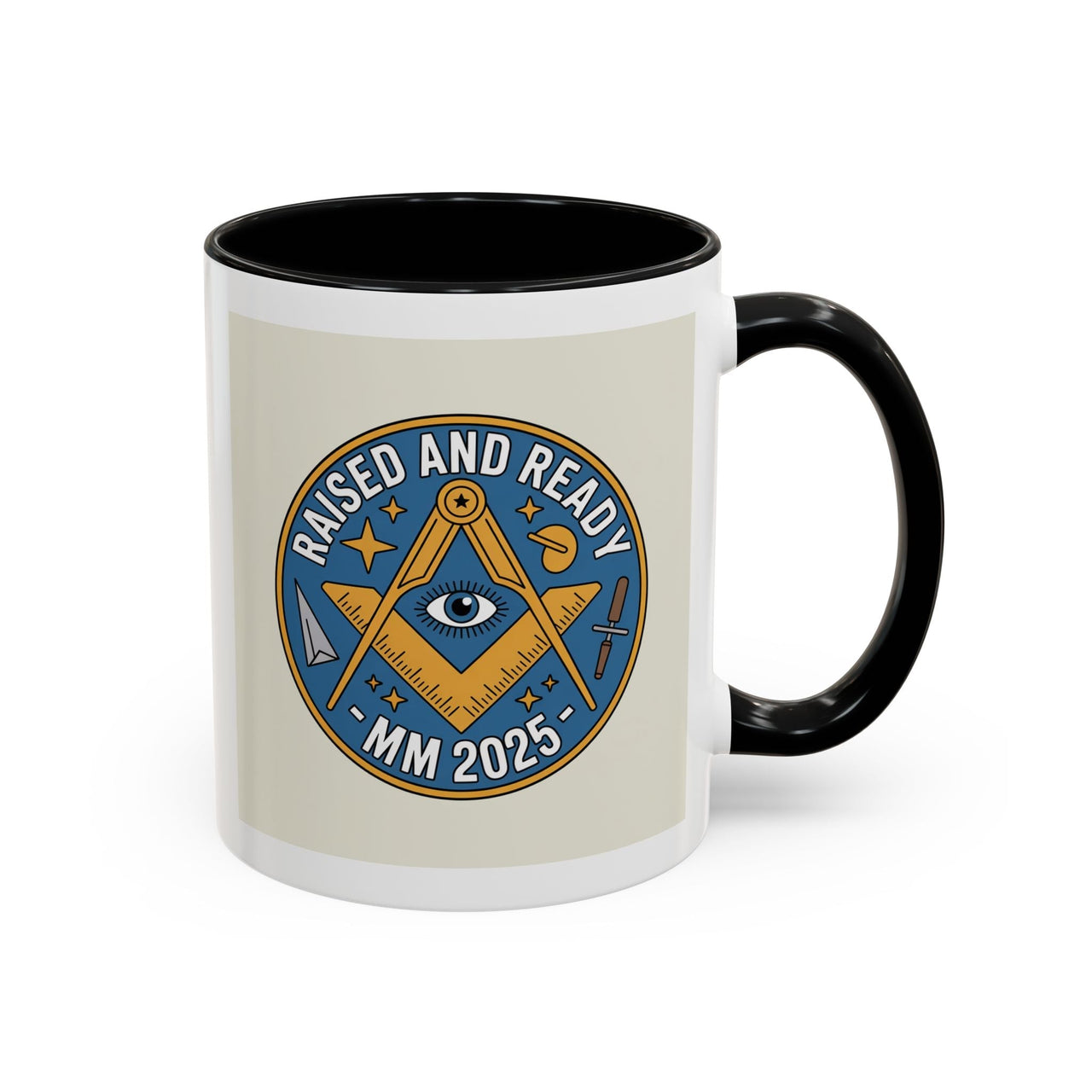 Premium Ready to Go Freemason Design | The Third Degree | Master Mason | Raised and Ready 2025 - Masonic Mugs