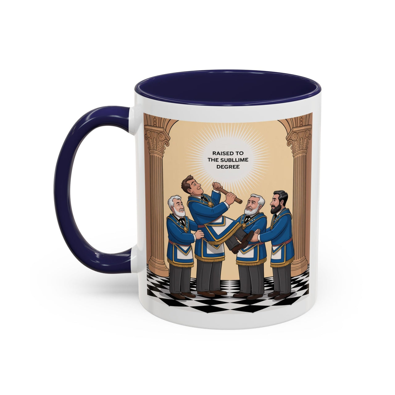 Premium Ready to Go Freemason Design | The Third Degree | Master Mason | Raised to the Sublime Degree - Masonic Mugs