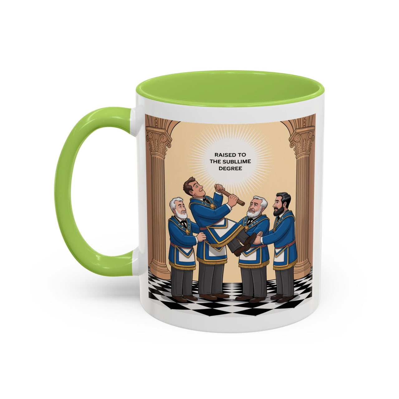 Premium Ready to Go Freemason Design | The Third Degree | Master Mason | Raised to the Sublime Degree - Masonic Mugs
