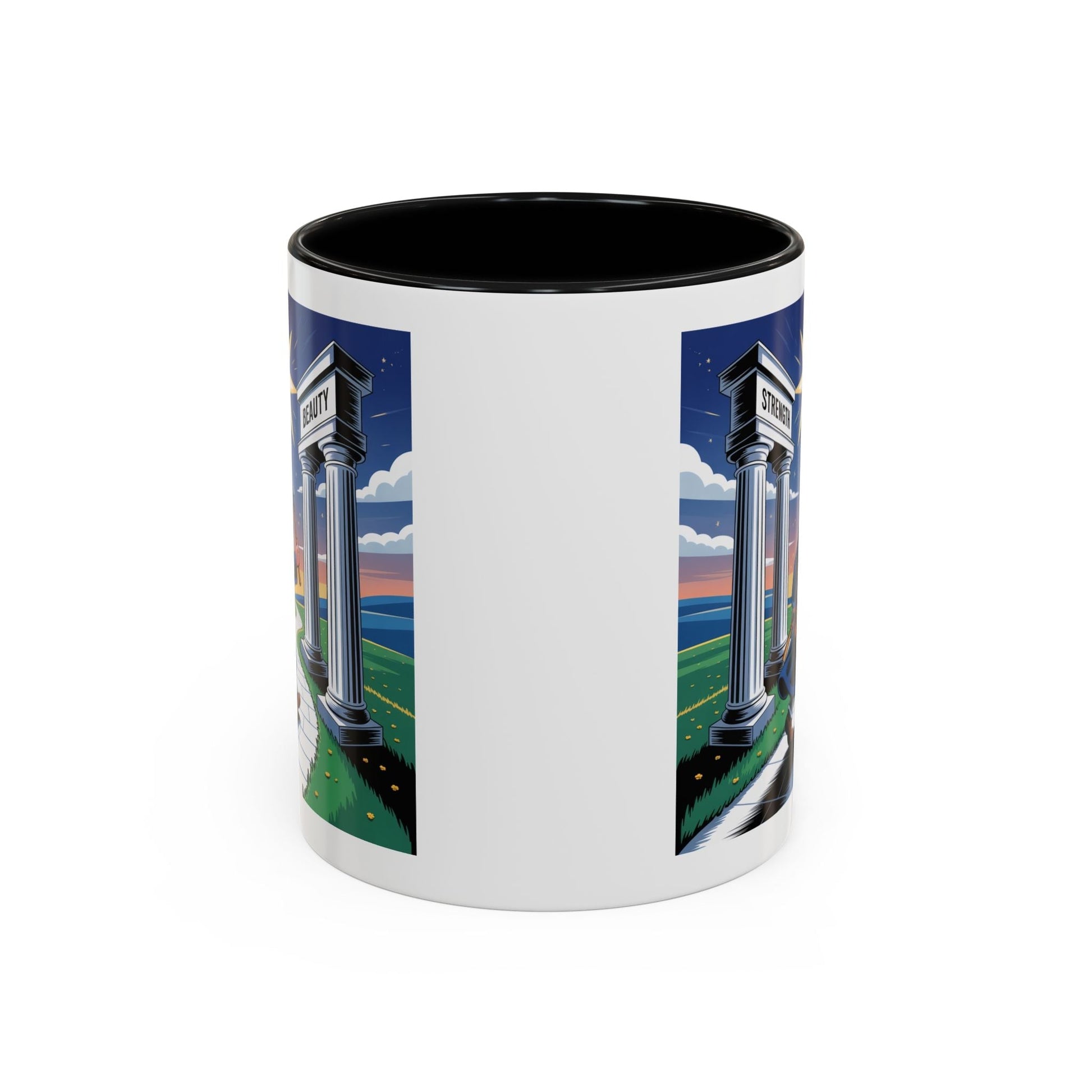 Premium Ready to Go Freemason Design | The Third Degree | Master Mason | Strength and Beauty - Masonic Mugs