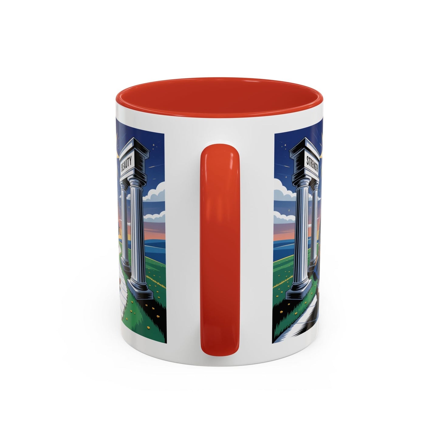 Premium Ready to Go Freemason Design | The Third Degree | Master Mason | Strength and Beauty - Masonic Mugs