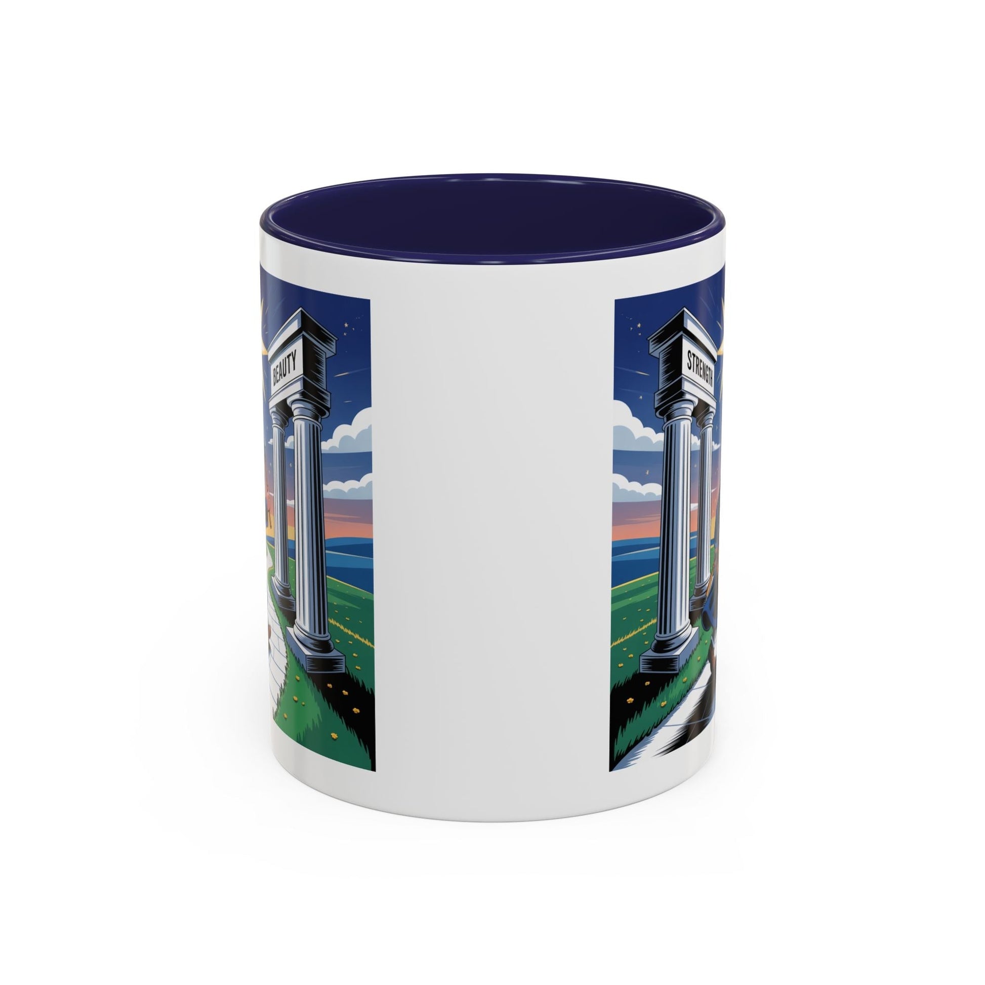 Premium Ready to Go Freemason Design | The Third Degree | Master Mason | Strength and Beauty - Masonic Mugs