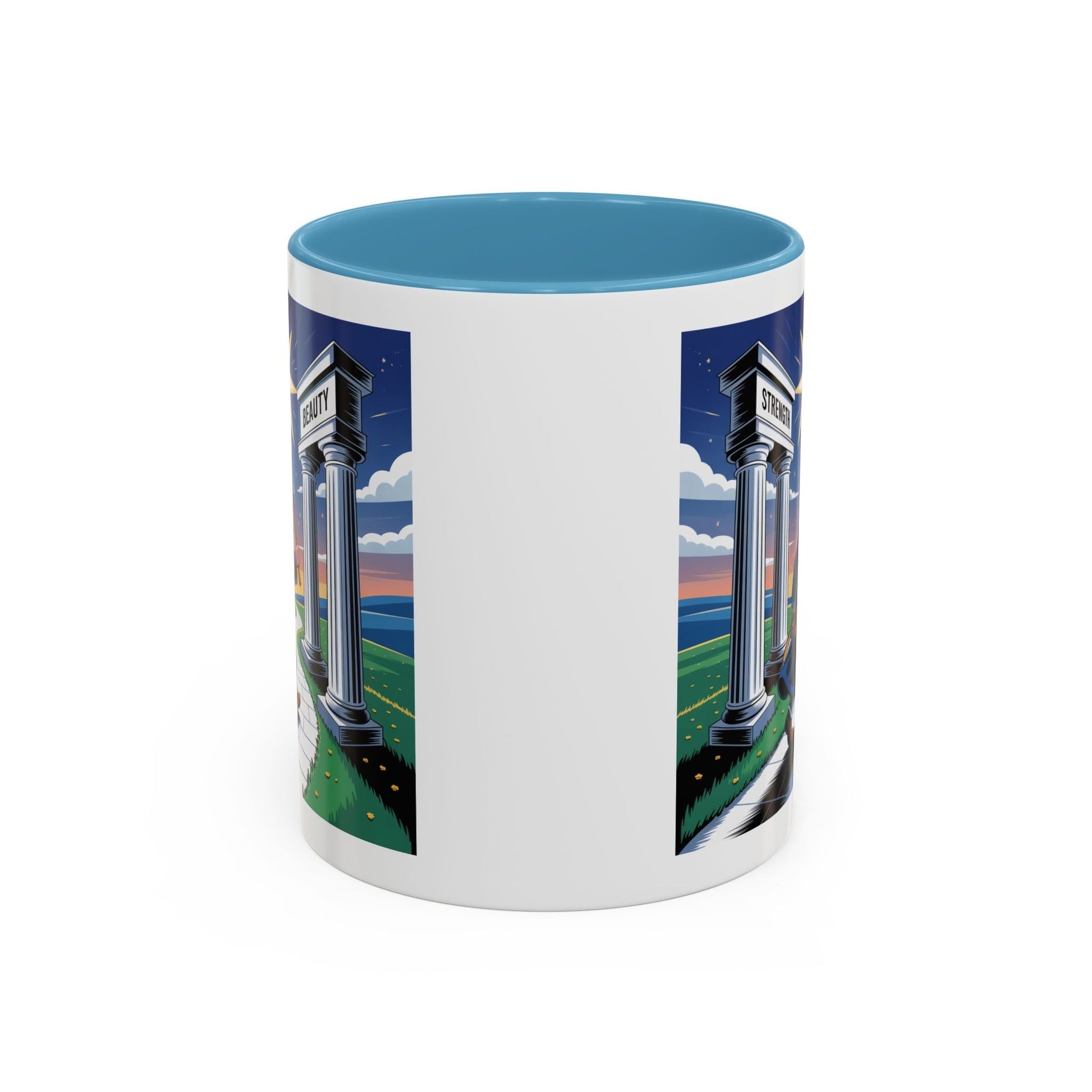 Premium Ready to Go Freemason Design | The Third Degree | Master Mason | Strength and Beauty - Masonic Mugs