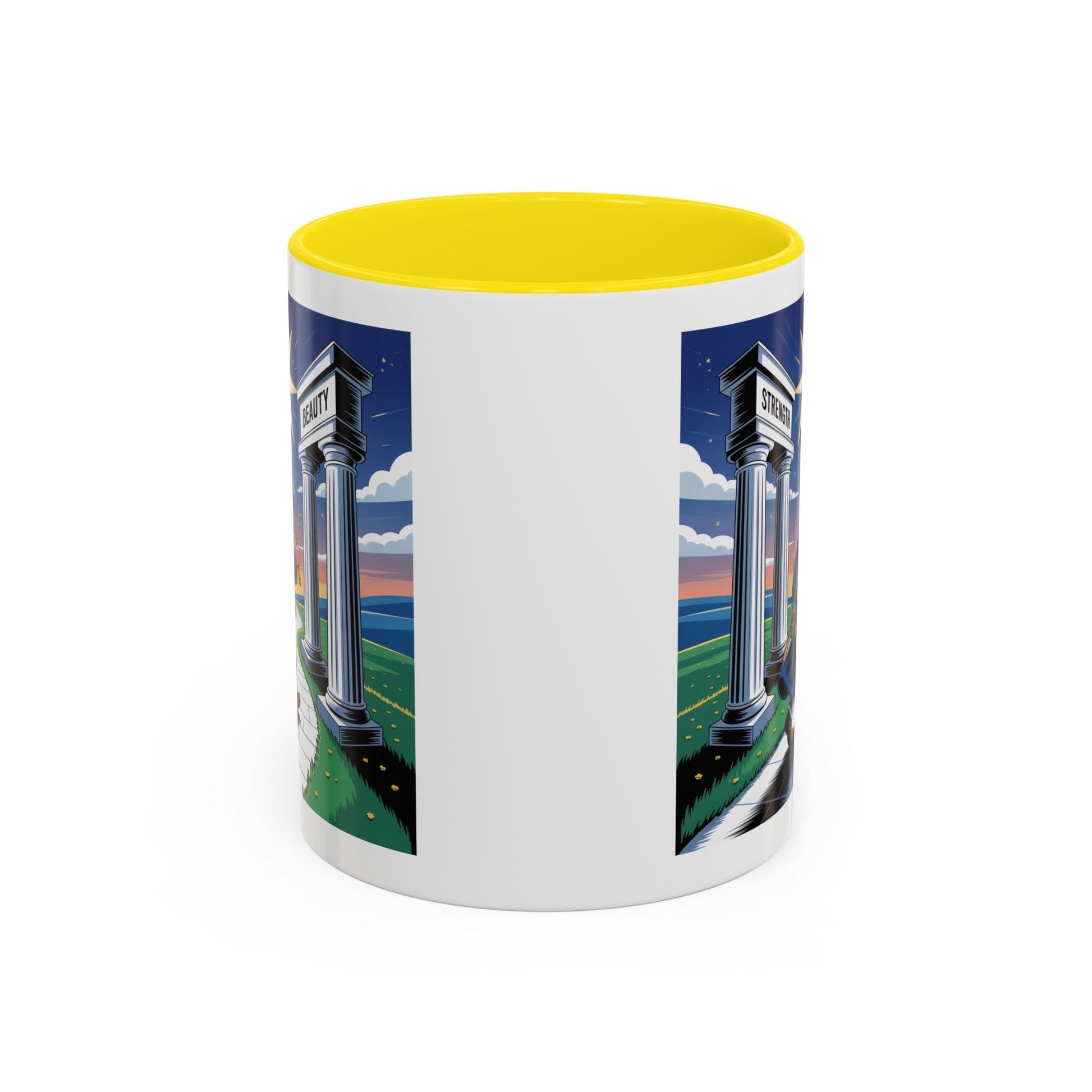 Premium Ready to Go Freemason Design | The Third Degree | Master Mason | Strength and Beauty - Masonic Mugs