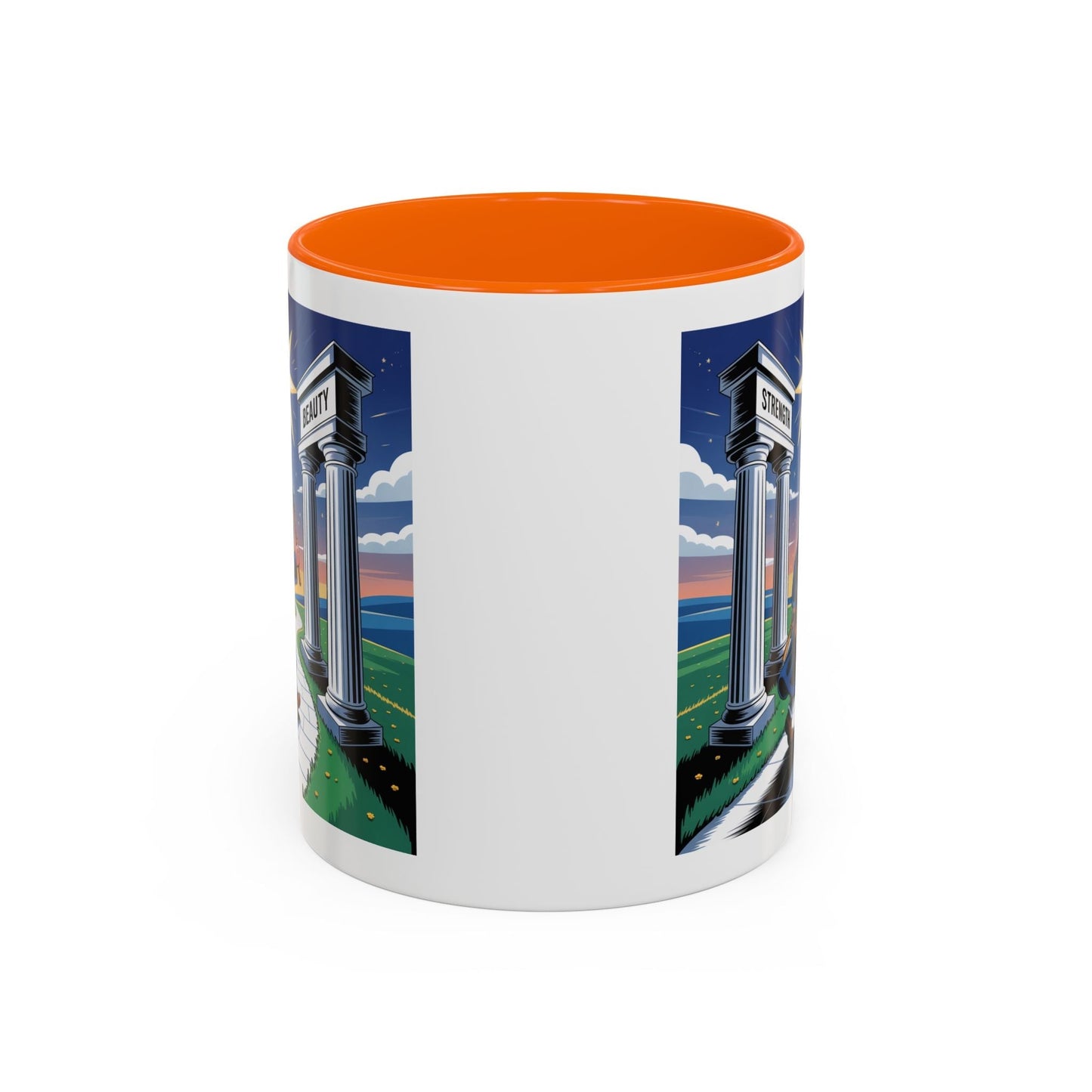 Premium Ready to Go Freemason Design | The Third Degree | Master Mason | Strength and Beauty - Masonic Mugs