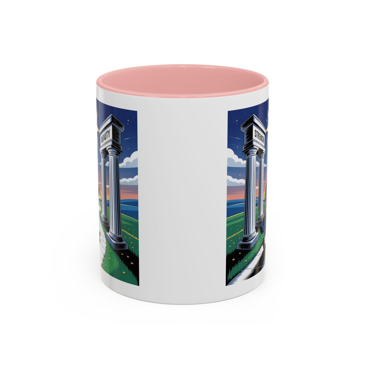 Premium Ready to Go Freemason Design | The Third Degree | Master Mason | Strength and Beauty - Masonic Mugs