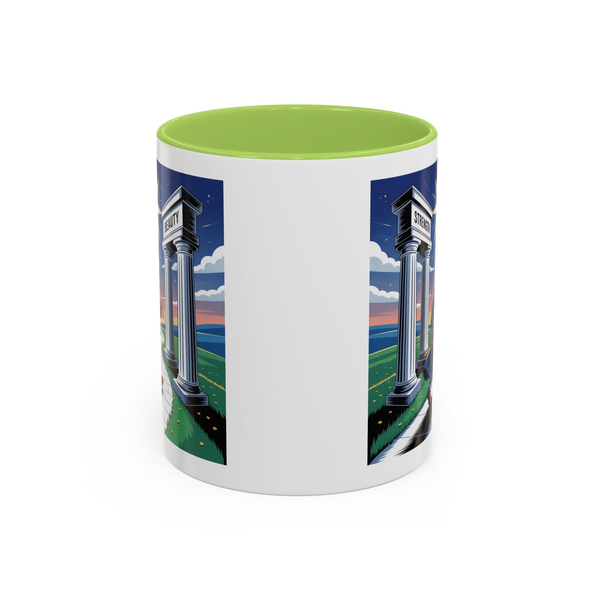 Premium Ready to Go Freemason Design | The Third Degree | Master Mason | Strength and Beauty - Masonic Mugs