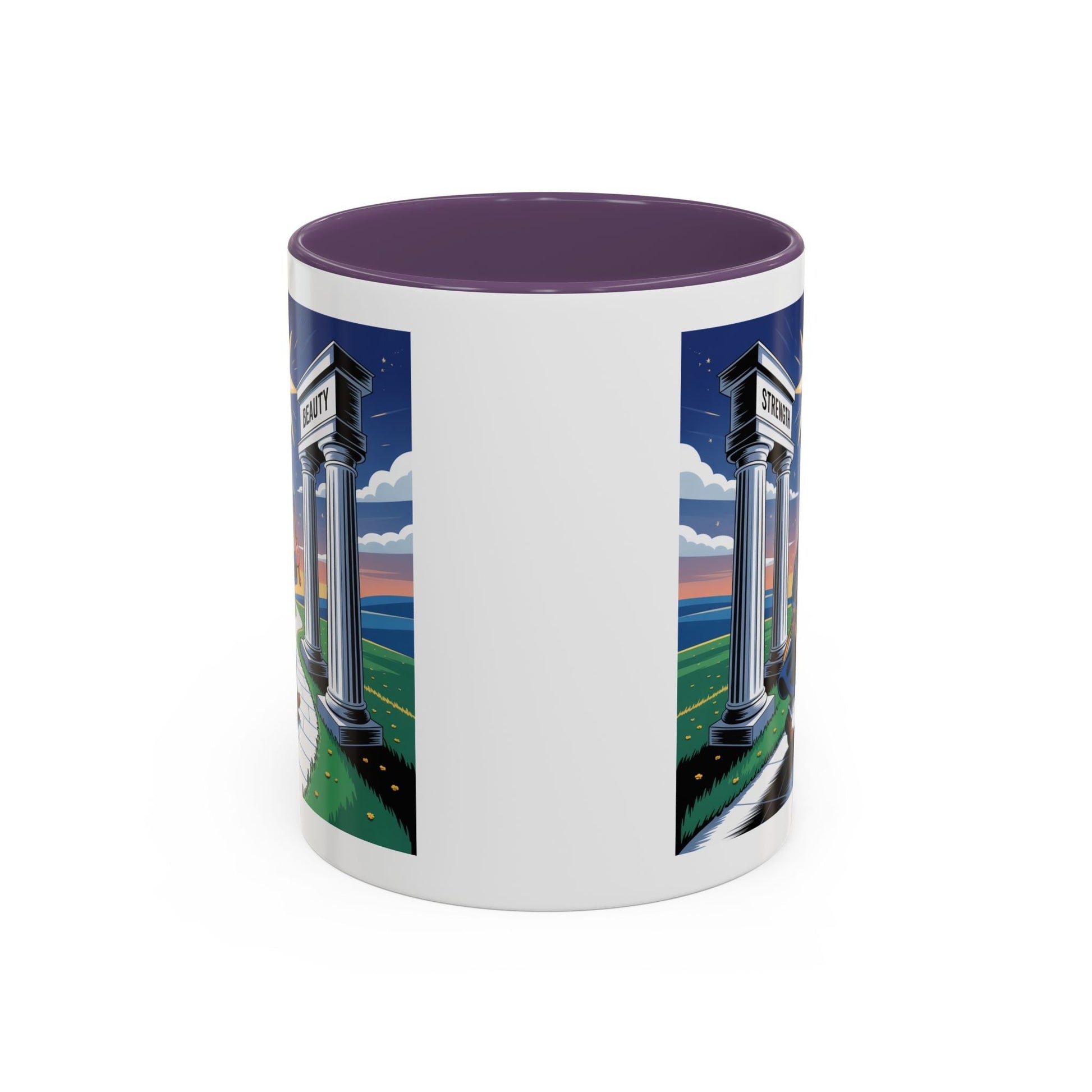 Premium Ready to Go Freemason Design | The Third Degree | Master Mason | Strength and Beauty - Masonic Mugs