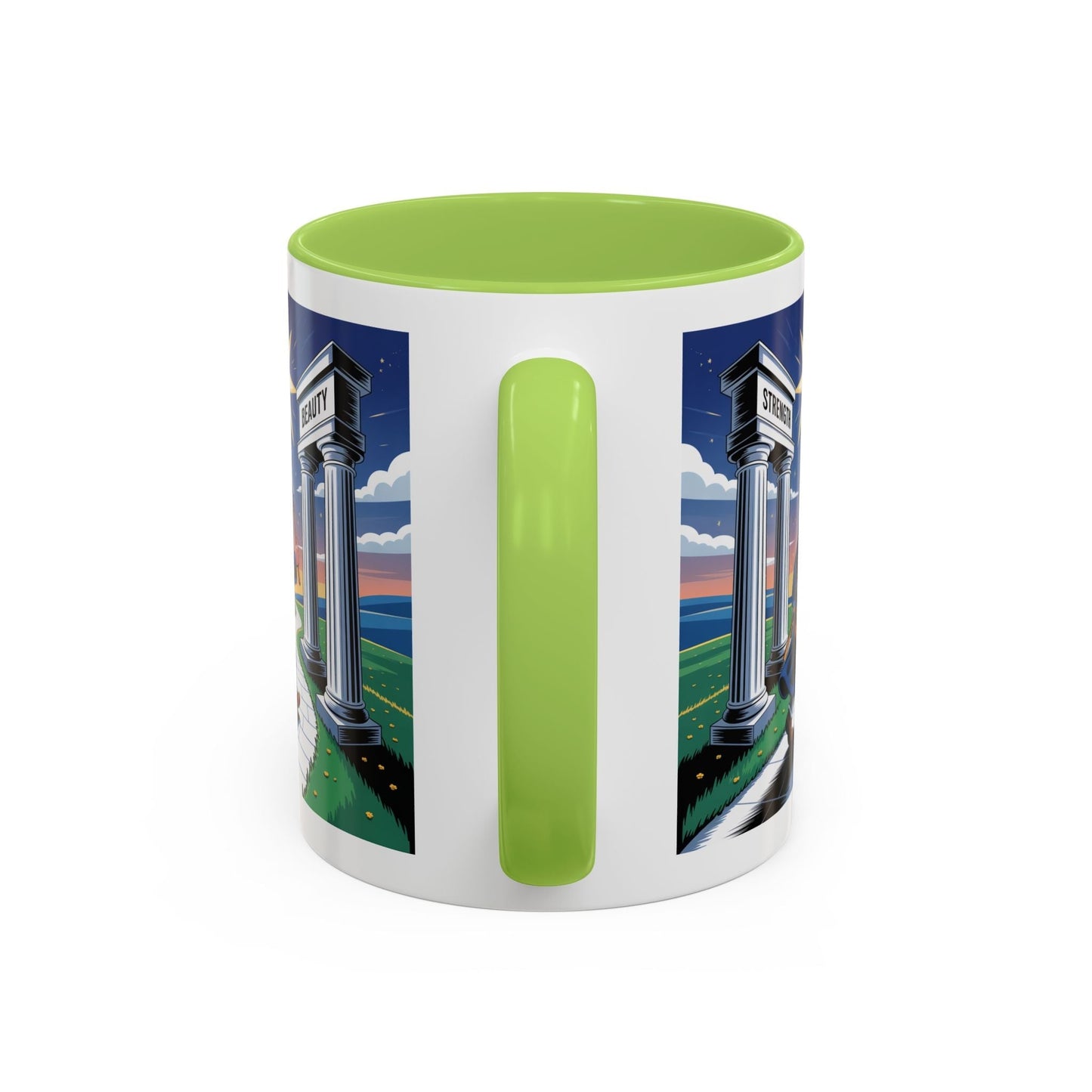 Premium Ready to Go Freemason Design | The Third Degree | Master Mason | Strength and Beauty - Masonic Mugs