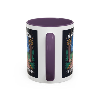Premium Ready to Go Freemason Design | The Third Degree | Master Mason | The Journey Continues - Masonic Mugs