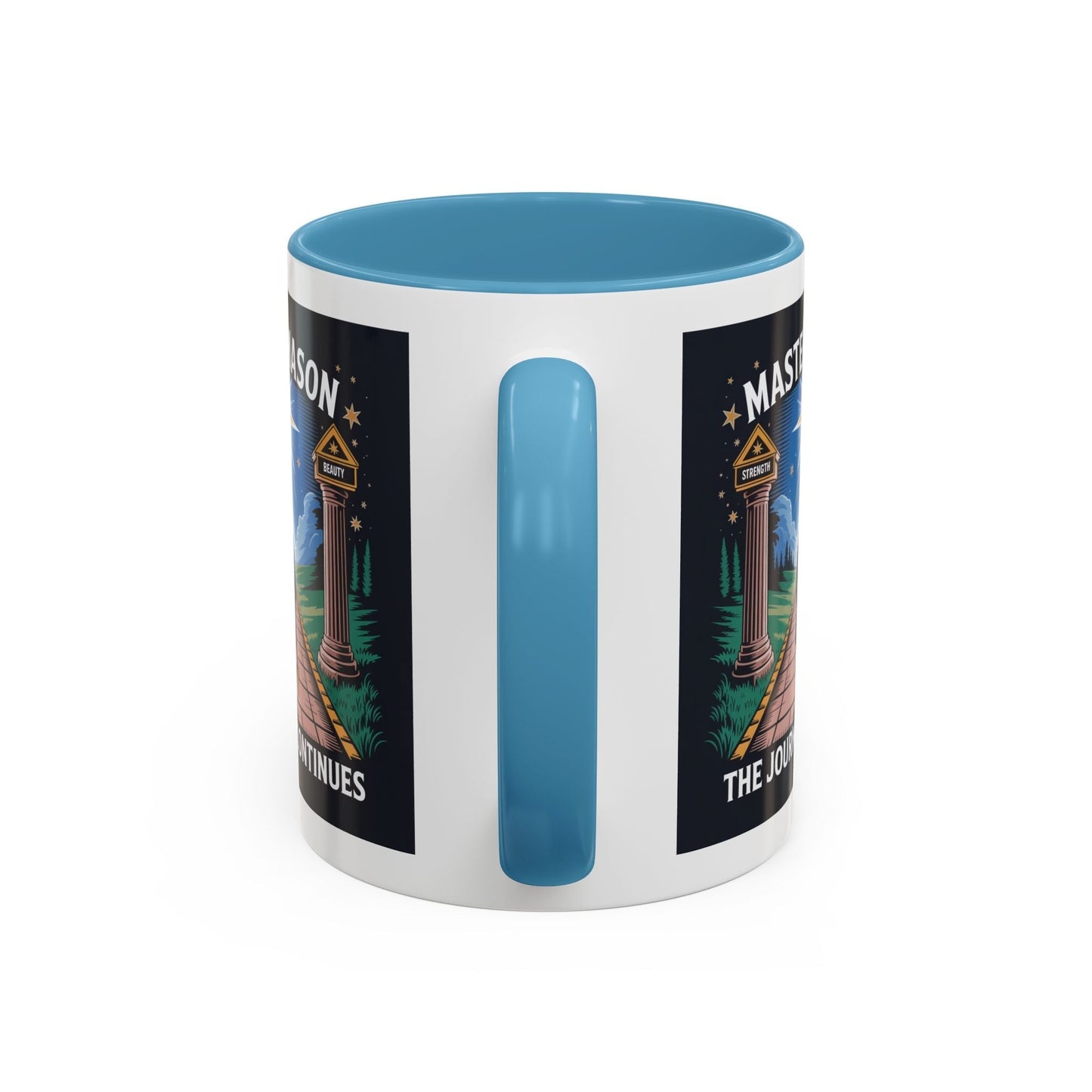Premium Ready to Go Freemason Design | The Third Degree | Master Mason | The Journey Continues - Masonic Mugs