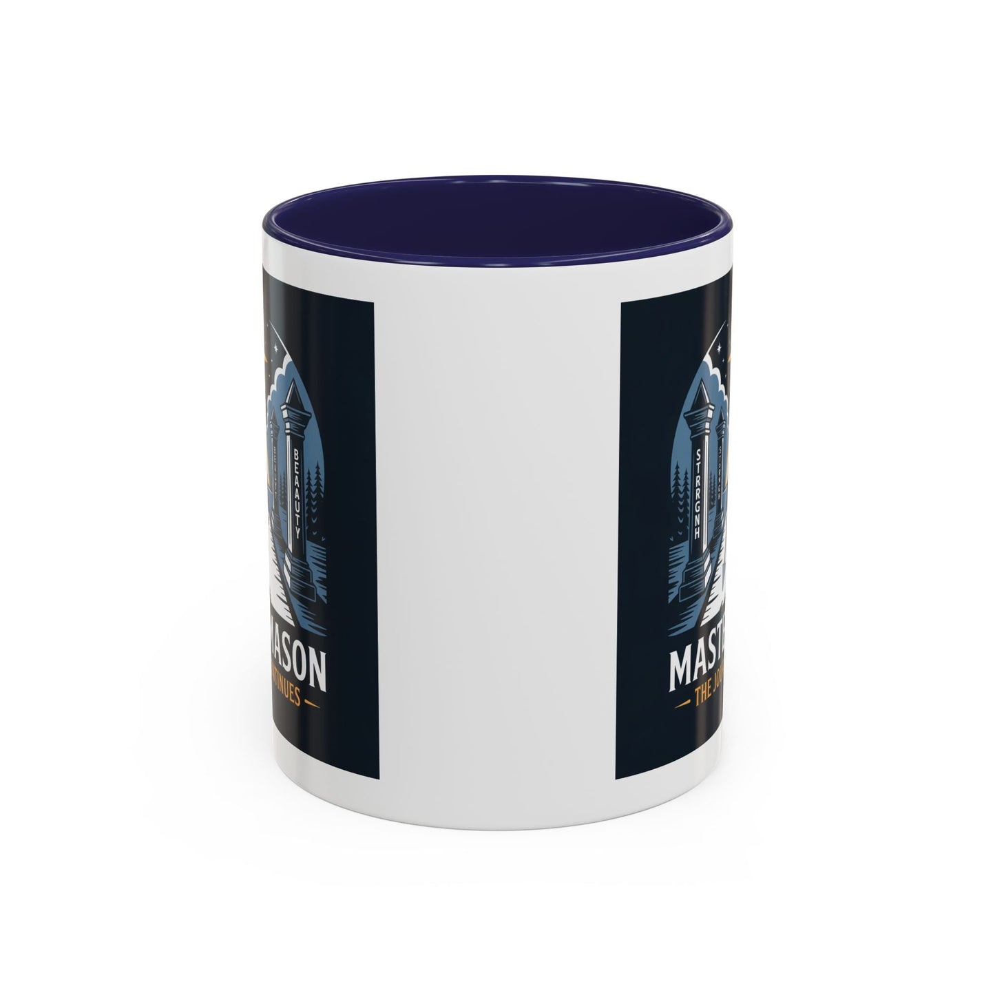Premium Ready to Go Freemason Design | The Third Degree | Master Mason | The Journey Continues - Masonic Mugs