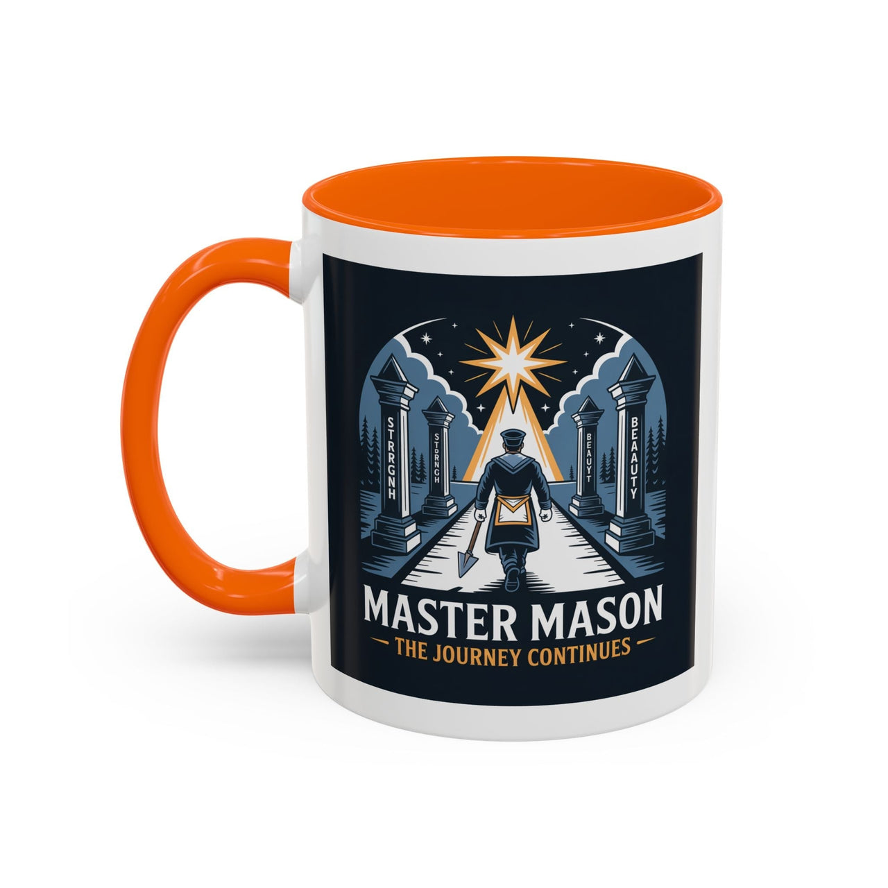 Premium Ready to Go Freemason Design | The Third Degree | Master Mason | The Journey Continues - Masonic Mugs