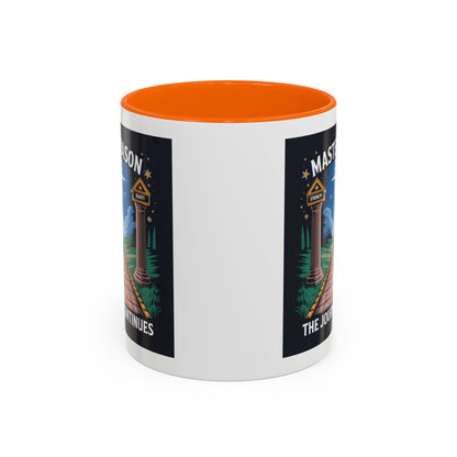 Premium Ready to Go Freemason Design | The Third Degree | Master Mason | The Journey Continues - Masonic Mugs