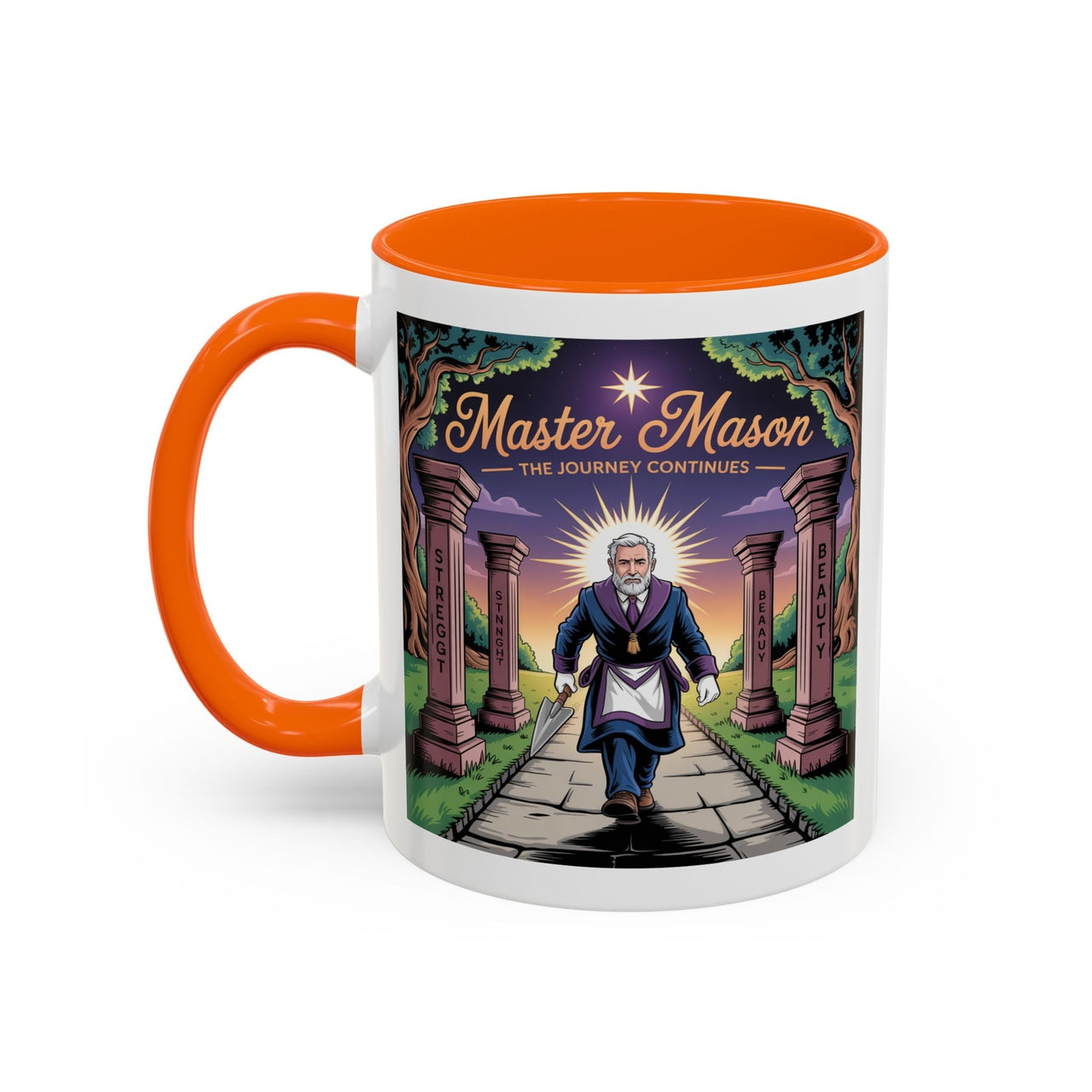 Premium Ready to Go Freemason Design | The Third Degree | Master Mason | The Journey Continues - Masonic Mugs