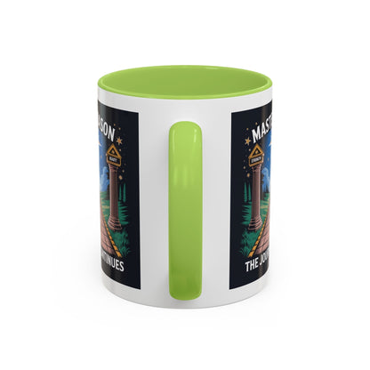 Premium Ready to Go Freemason Design | The Third Degree | Master Mason | The Journey Continues - Masonic Mugs