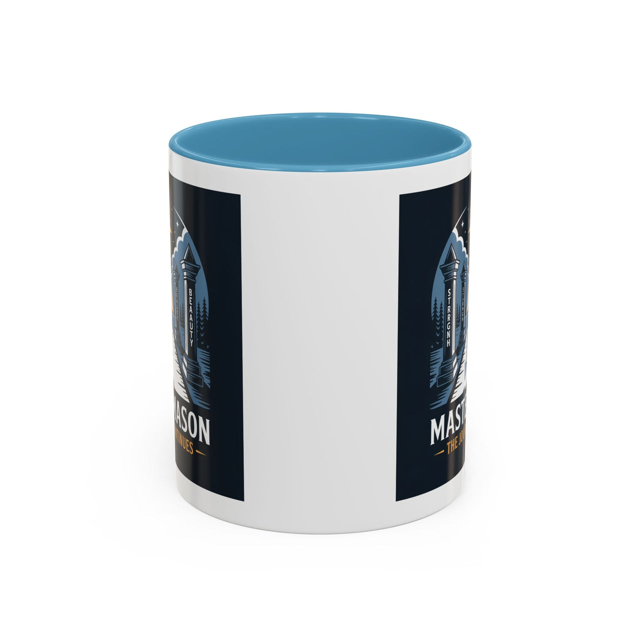 Premium Ready to Go Freemason Design | The Third Degree | Master Mason | The Journey Continues - Masonic Mugs
