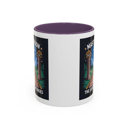 Premium Ready to Go Freemason Design | The Third Degree | Master Mason | The Journey Continues - Masonic Mugs