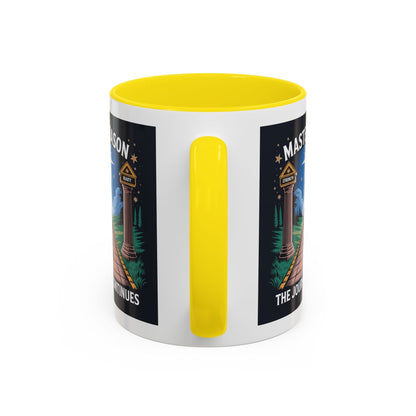 Premium Ready to Go Freemason Design | The Third Degree | Master Mason | The Journey Continues - Masonic Mugs