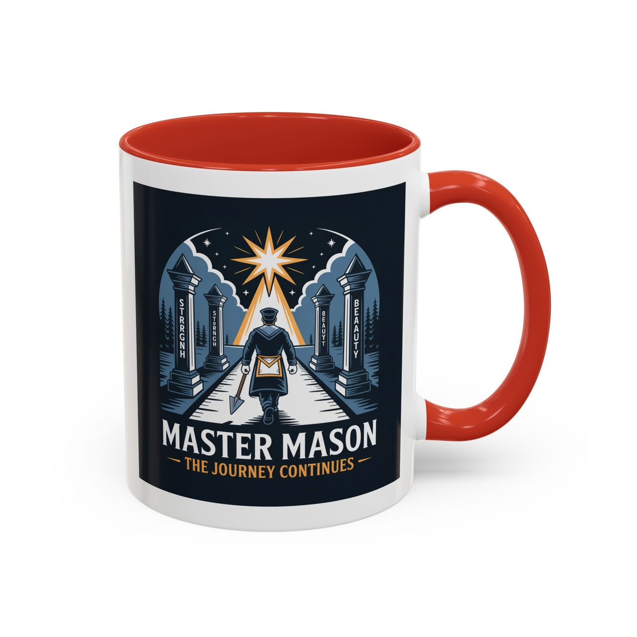 Premium Ready to Go Freemason Design | The Third Degree | Master Mason | The Journey Continues - Masonic Mugs