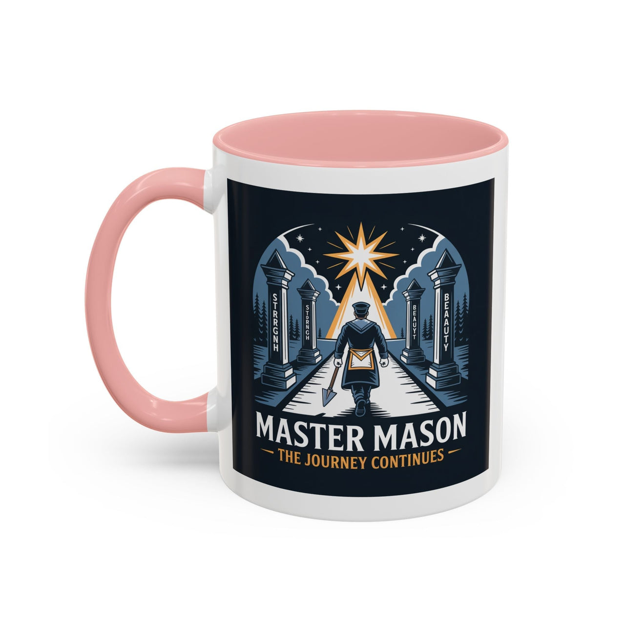 Premium Ready to Go Freemason Design | The Third Degree | Master Mason | The Journey Continues - Masonic Mugs