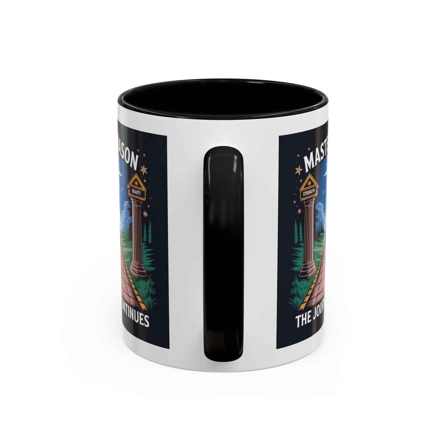 Premium Ready to Go Freemason Design | The Third Degree | Master Mason | The Journey Continues - Masonic Mugs