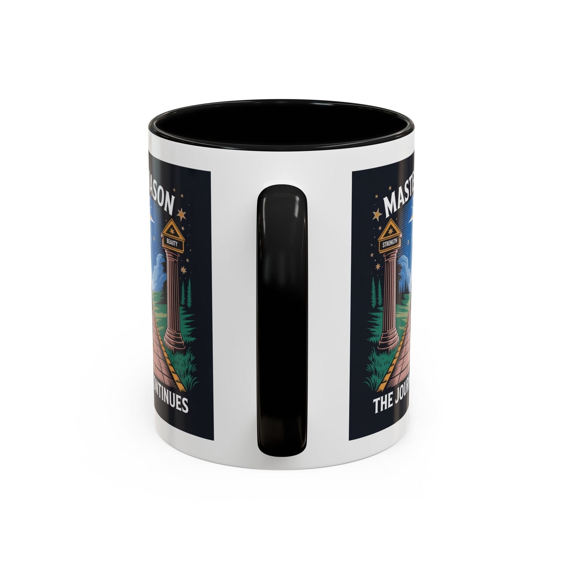 Premium Ready to Go Freemason Design | The Third Degree | Master Mason | The Journey Continues - Masonic Mugs
