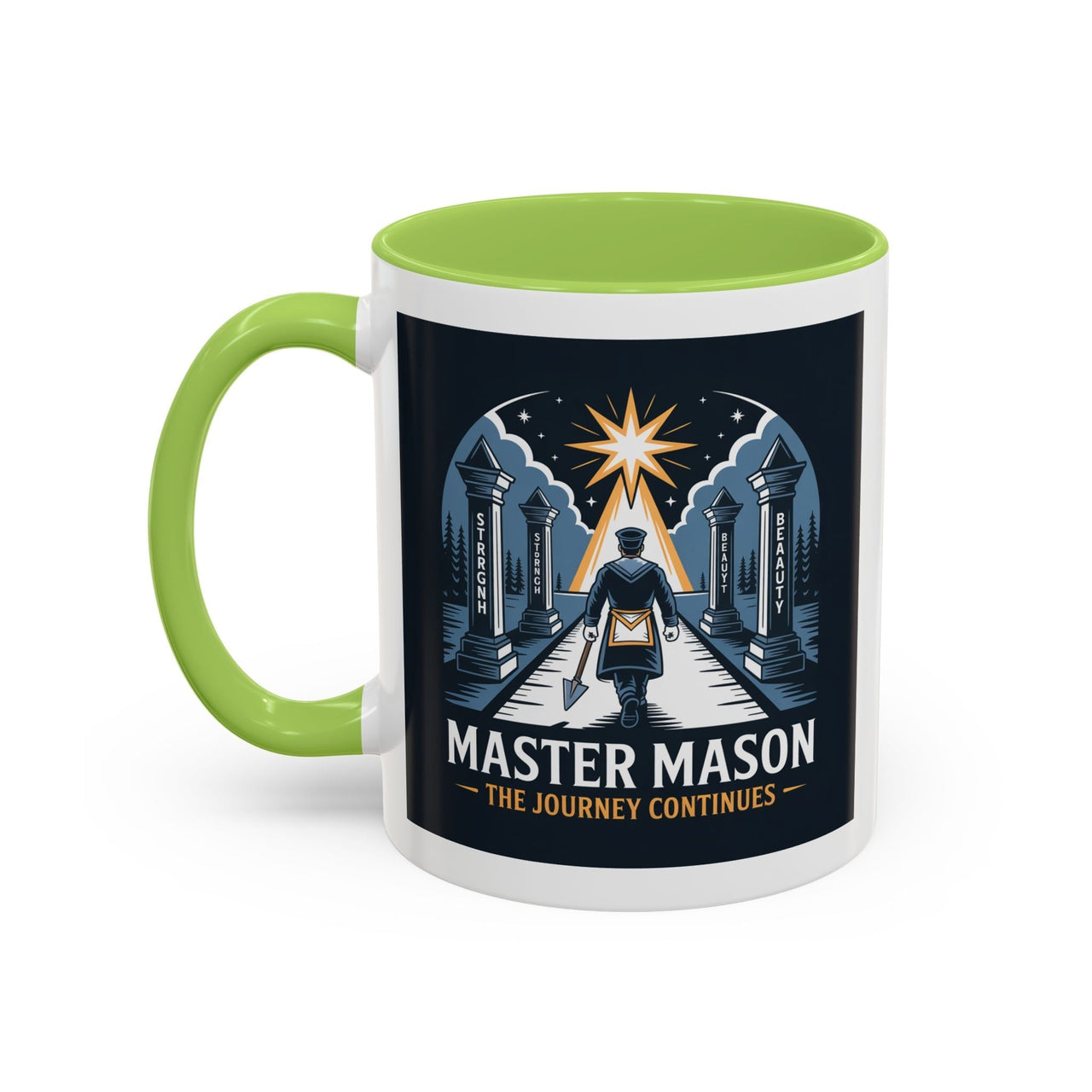 Premium Ready to Go Freemason Design | The Third Degree | Master Mason | The Journey Continues - Masonic Mugs