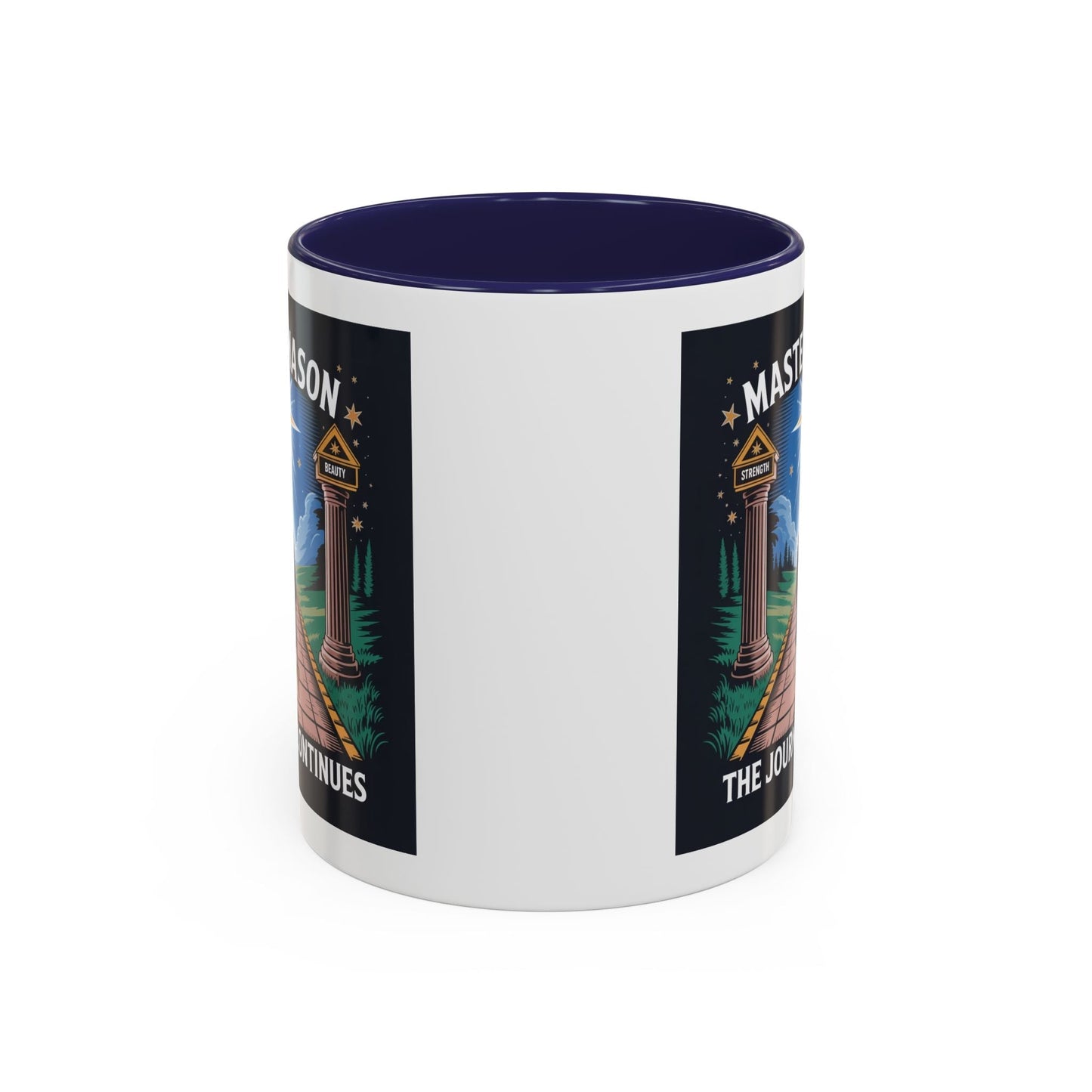 Premium Ready to Go Freemason Design | The Third Degree | Master Mason | The Journey Continues - Masonic Mugs