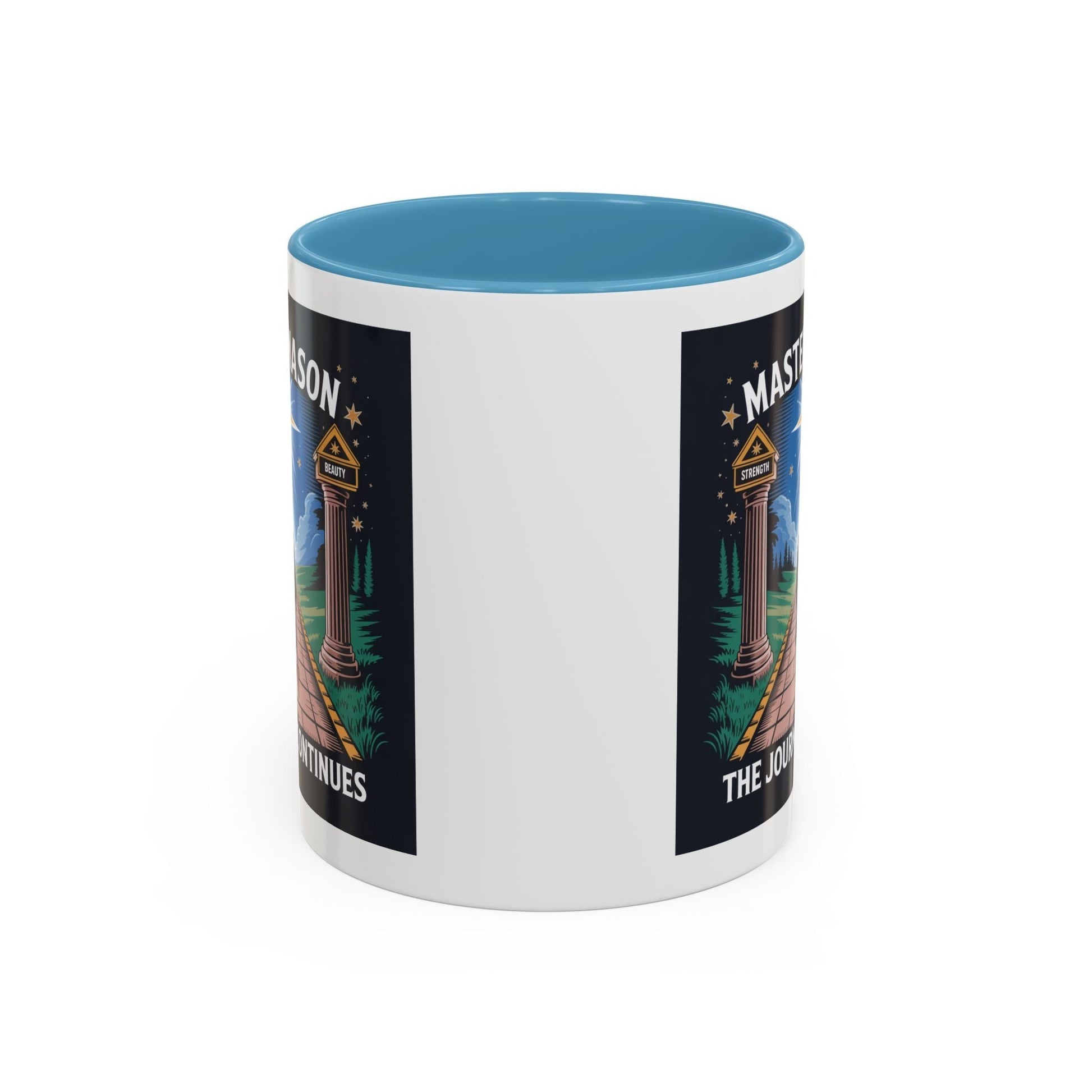 Premium Ready to Go Freemason Design | The Third Degree | Master Mason | The Journey Continues - Masonic Mugs