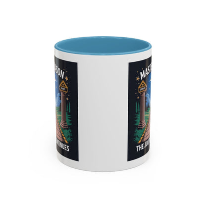 Premium Ready to Go Freemason Design | The Third Degree | Master Mason | The Journey Continues - Masonic Mugs