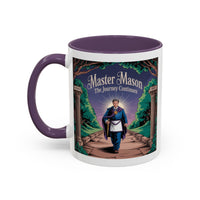 Premium Ready to Go Freemason Design | The Third Degree | Master Mason | The Journey Continues - Masonic Mugs