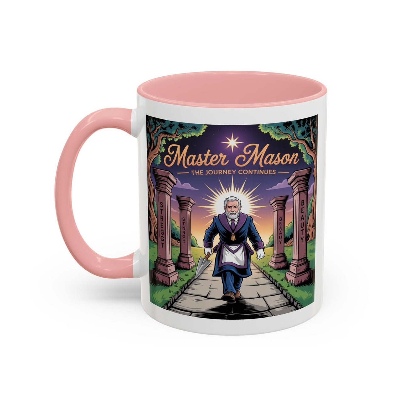 Premium Ready to Go Freemason Design | The Third Degree | Master Mason | The Journey Continues - Masonic Mugs