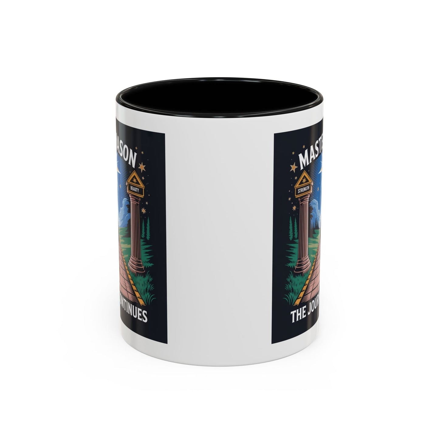 Premium Ready to Go Freemason Design | The Third Degree | Master Mason | The Journey Continues - Masonic Mugs