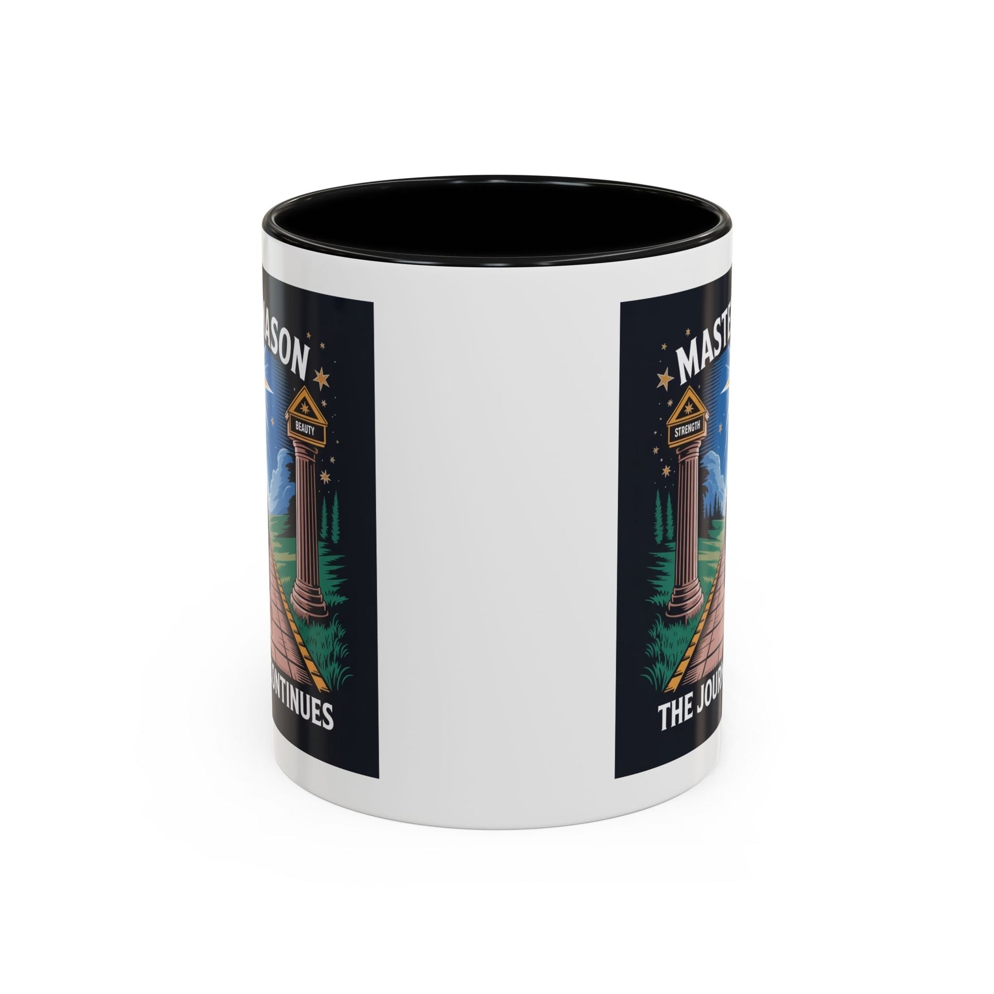 Premium Ready to Go Freemason Design | The Third Degree | Master Mason | The Journey Continues - Masonic Mugs