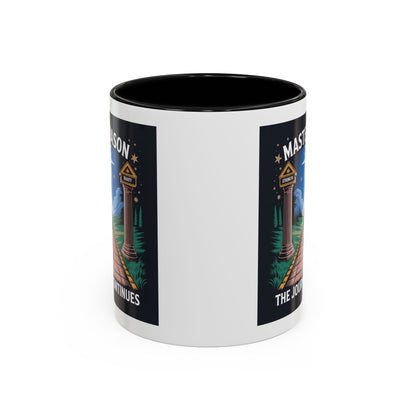 Premium Ready to Go Freemason Design | The Third Degree | Master Mason | The Journey Continues - Masonic Mugs