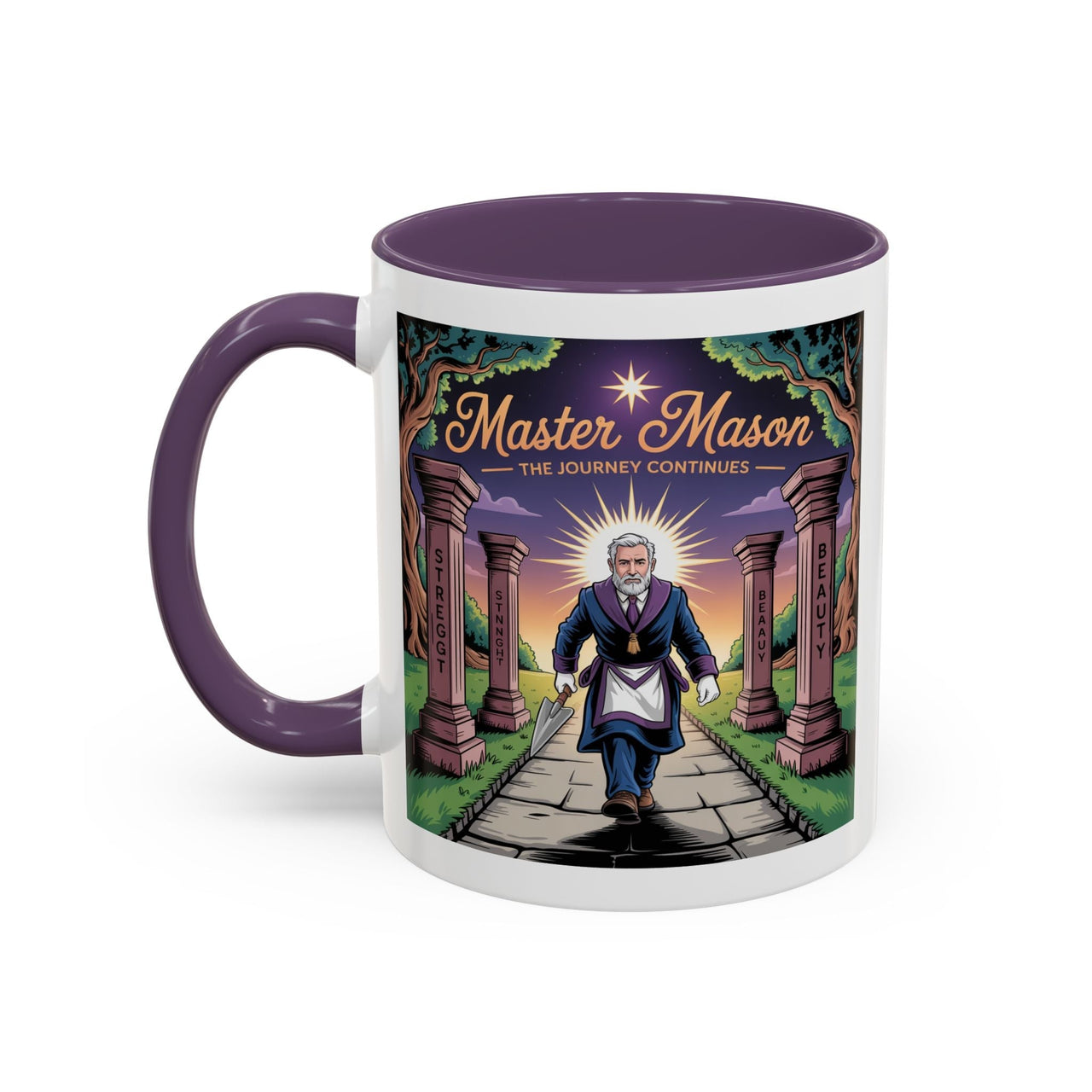 Premium Ready to Go Freemason Design | The Third Degree | Master Mason | The Journey Continues - Masonic Mugs