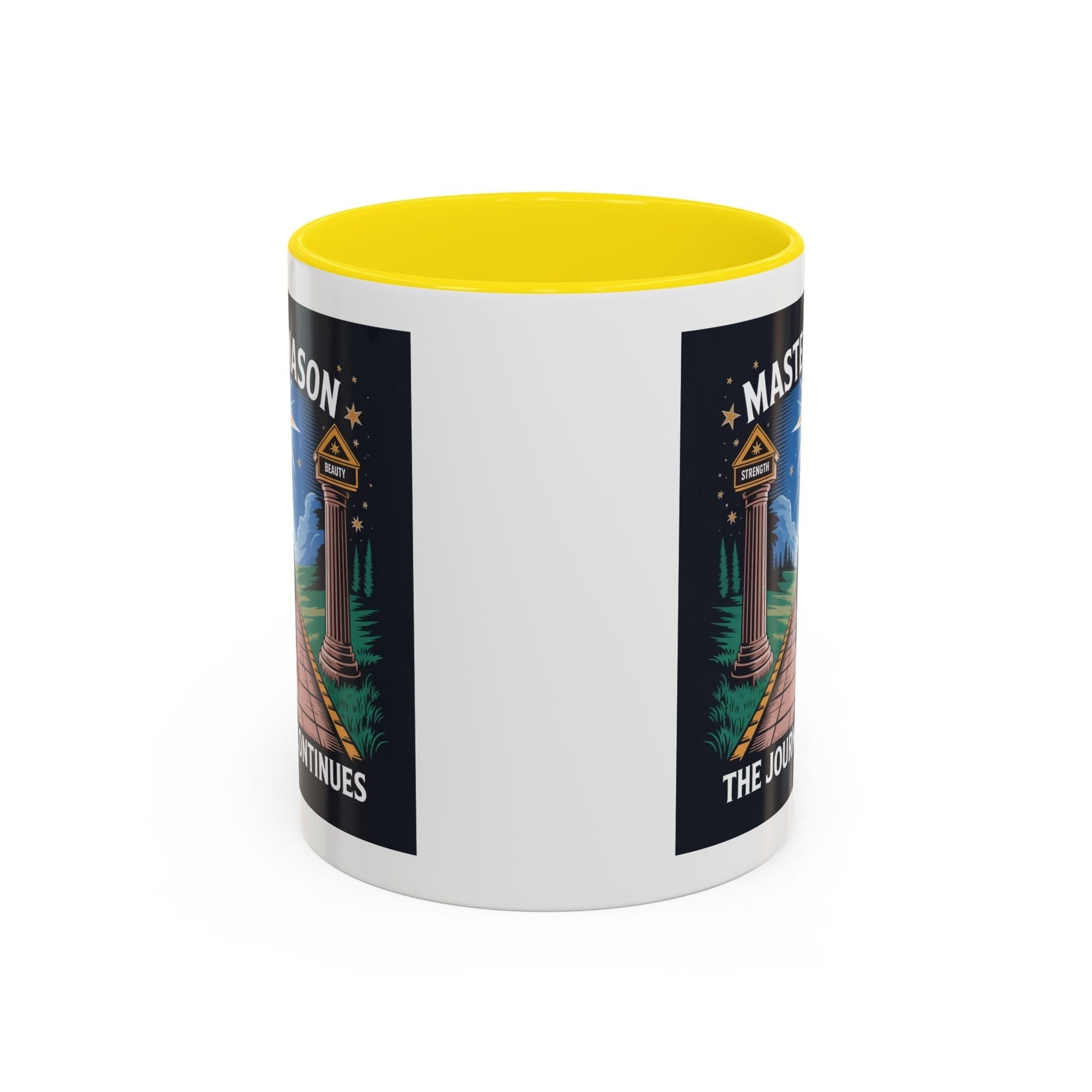 Premium Ready to Go Freemason Design | The Third Degree | Master Mason | The Journey Continues - Masonic Mugs