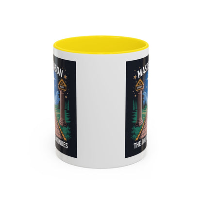 Premium Ready to Go Freemason Design | The Third Degree | Master Mason | The Journey Continues - Masonic Mugs