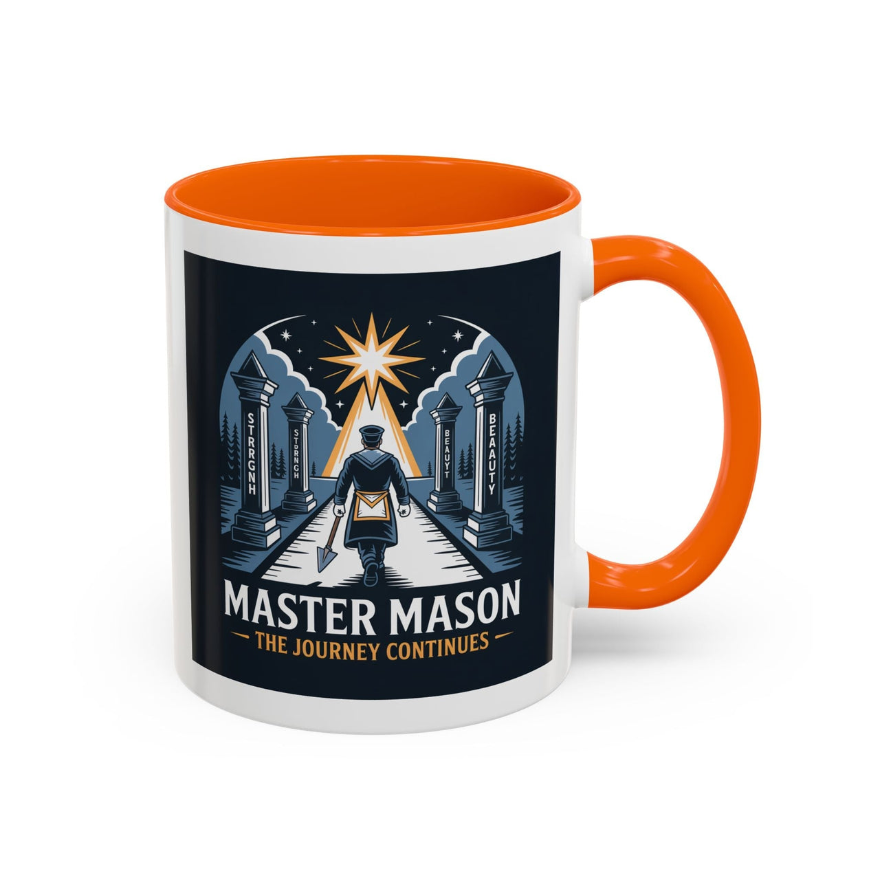 Premium Ready to Go Freemason Design | The Third Degree | Master Mason | The Journey Continues - Masonic Mugs
