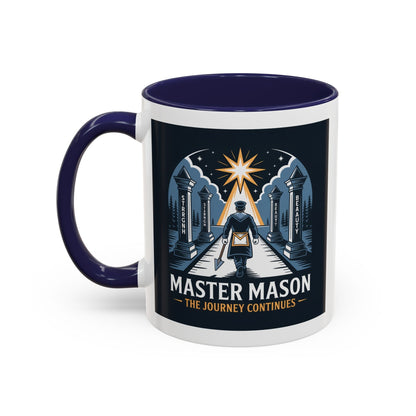 Premium Ready to Go Freemason Design | The Third Degree | Master Mason | The Journey Continues - Masonic Mugs