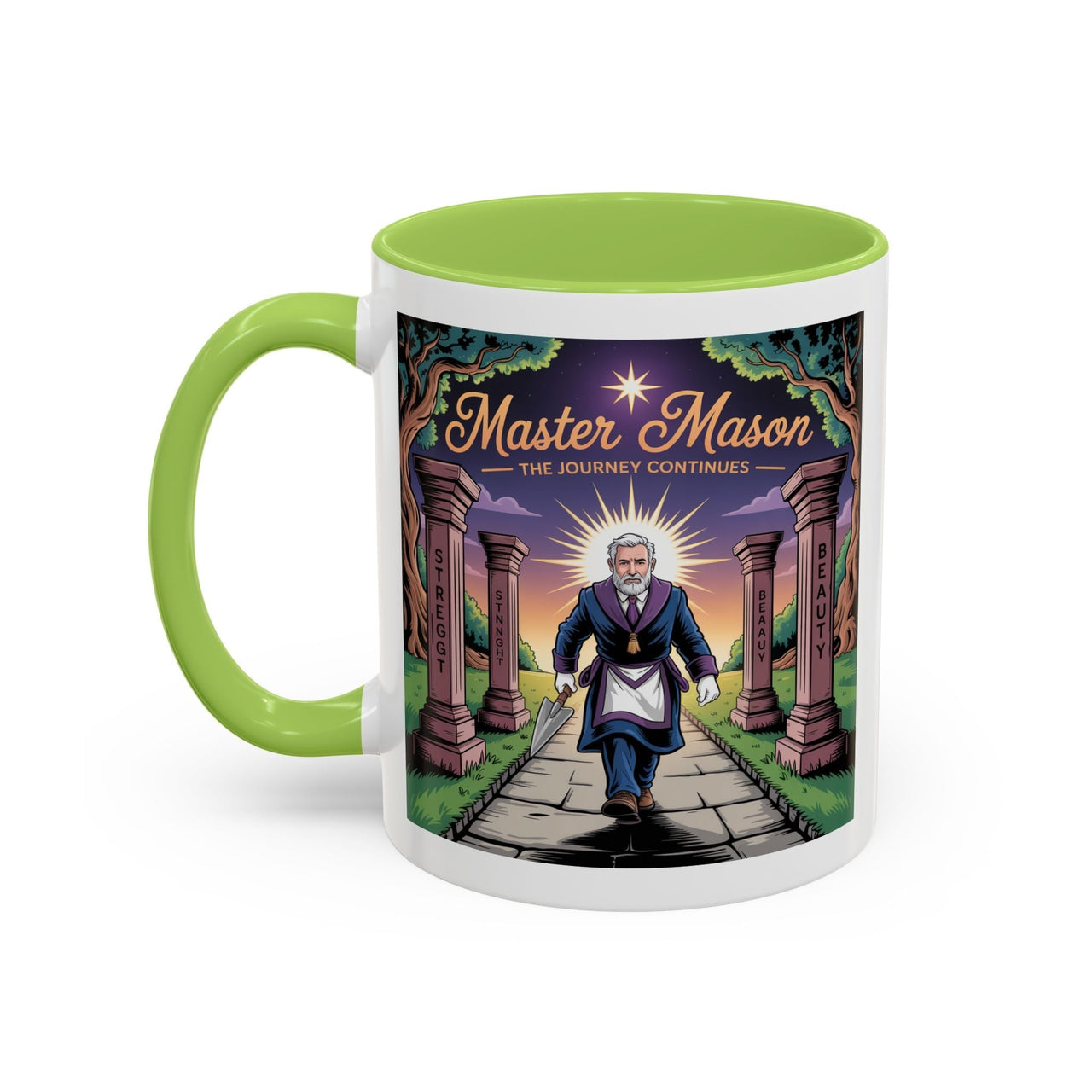 Premium Ready to Go Freemason Design | The Third Degree | Master Mason | The Journey Continues - Masonic Mugs